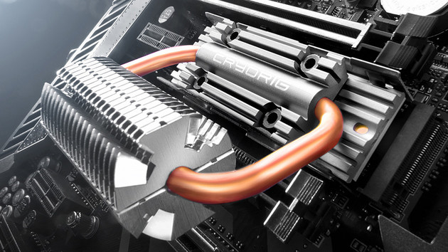Cryorig: M.2-Kühler mit Heatpipes und RGB-LEDs für den C7