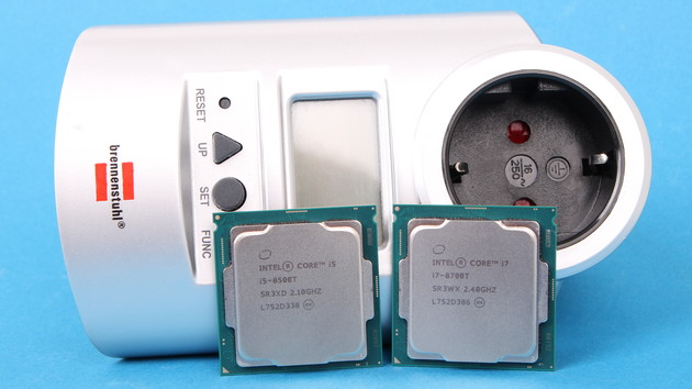 Core i7-8700T & i5-8500T im Test: Intels Sechskerner mit 35 Watt Verbrauch bei Basistakt