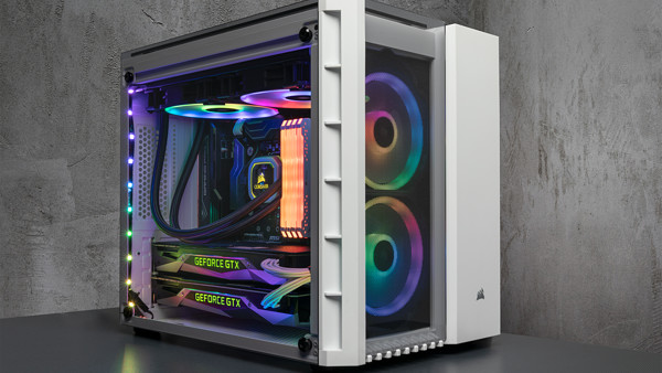 Corsair Crystal 280X: Ein Glas-Quader mit zwei Kammern