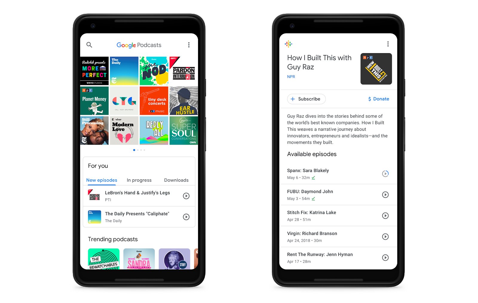 Google Podcasts für Android