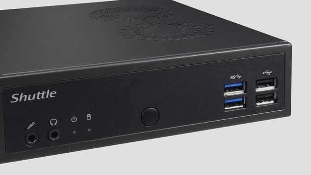 Shuttle DH02U: Mini-PC mit GTX 1050 im 1,3‑Liter‑Gehäuse