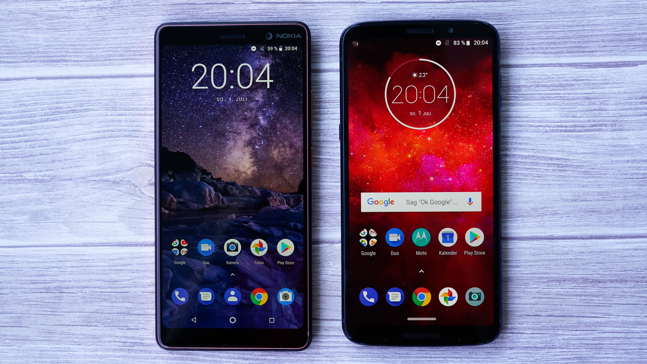 Moto Z3 Play & Nokia 7 Plus im Test: Zur UVP gibt es einen klaren Verlierer