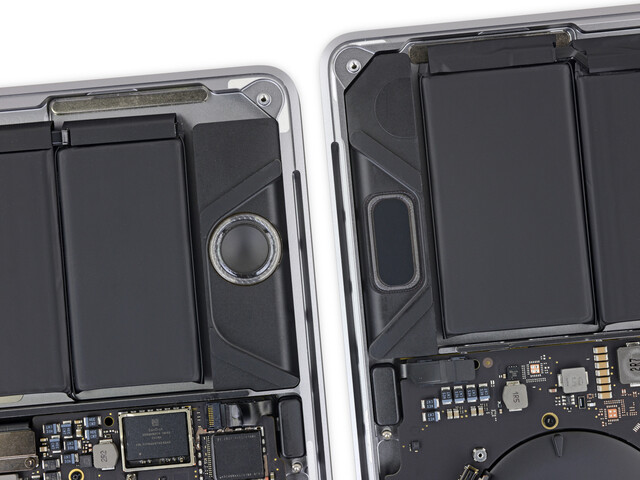 Apple nutzt das Gehäuse jetzt besser aus (rechts)