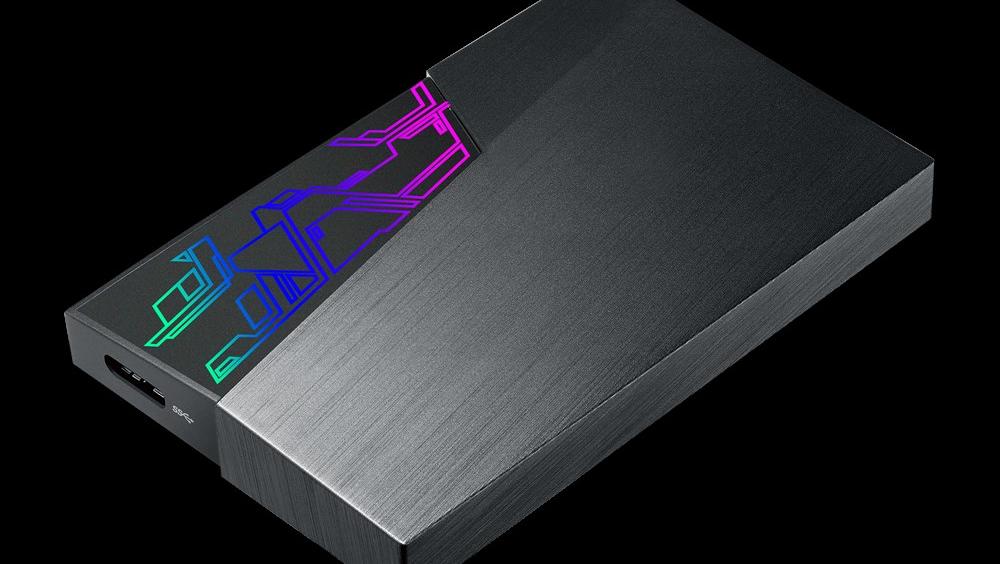 Asus FX HDD Externe Festplatte mit RGBBeleuchtung und Aura Sync