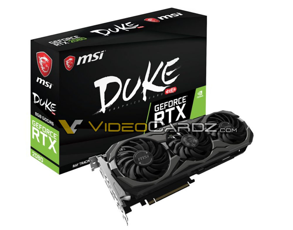 MSI GeForce RTX 2080 Duke