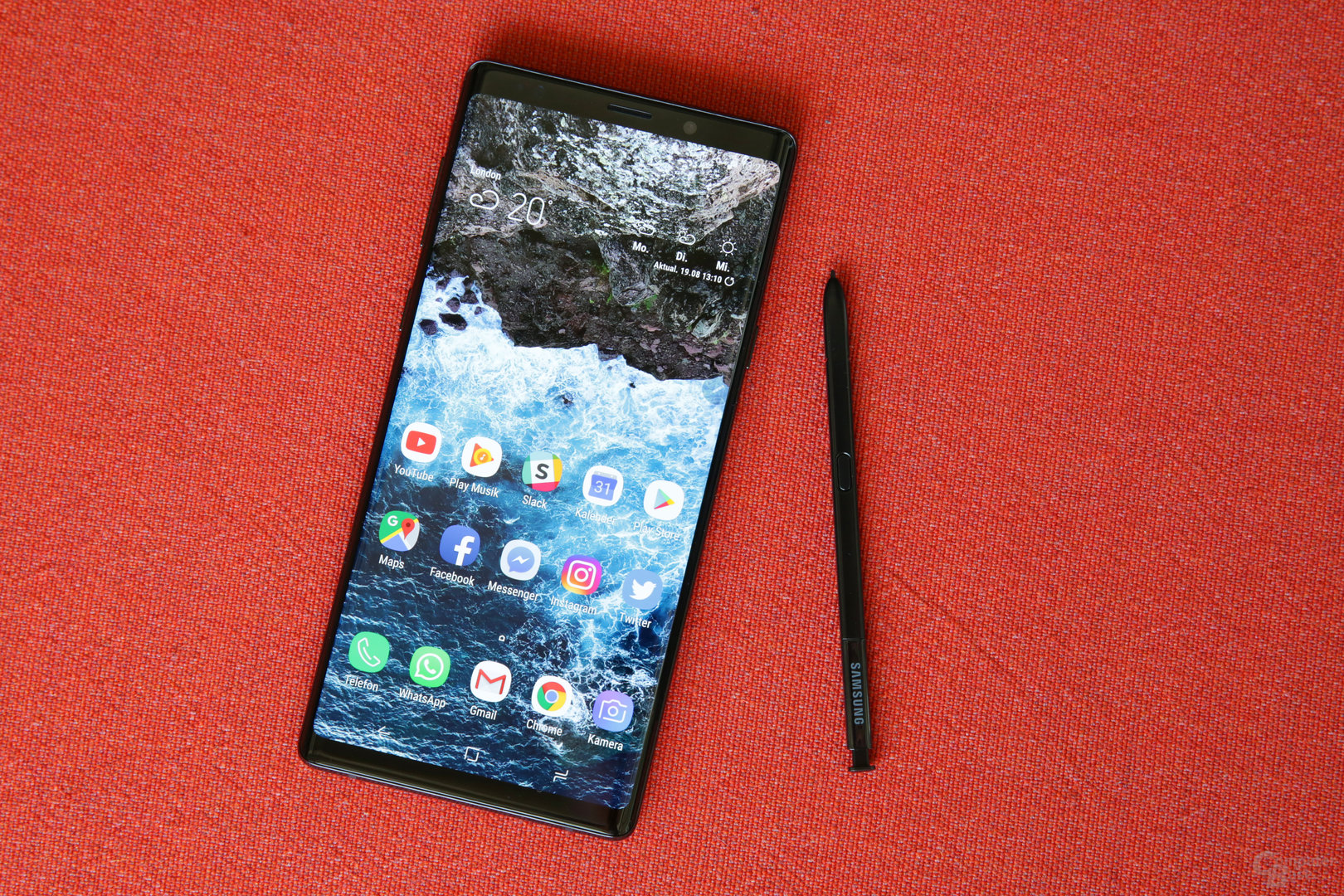 Galaxy Note 9 in Midnight Black mit gleichfarbigem S Pen