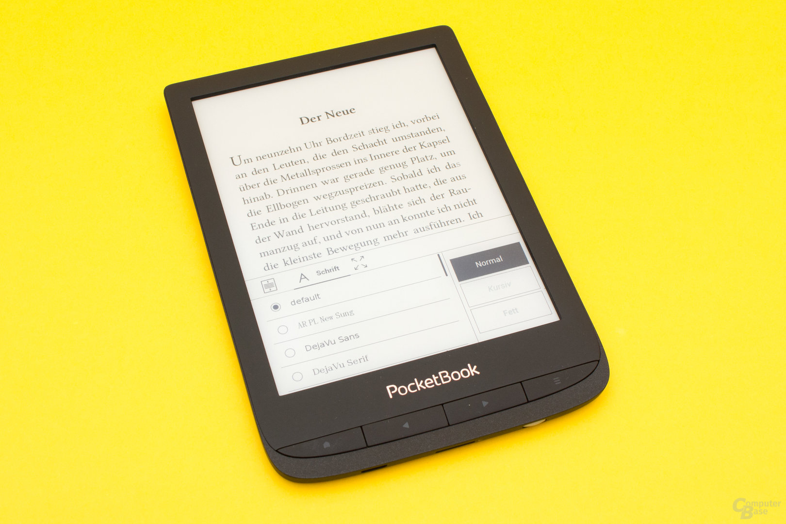 Diverse Texteinstellungen beim PocketBook Touch Lux 4