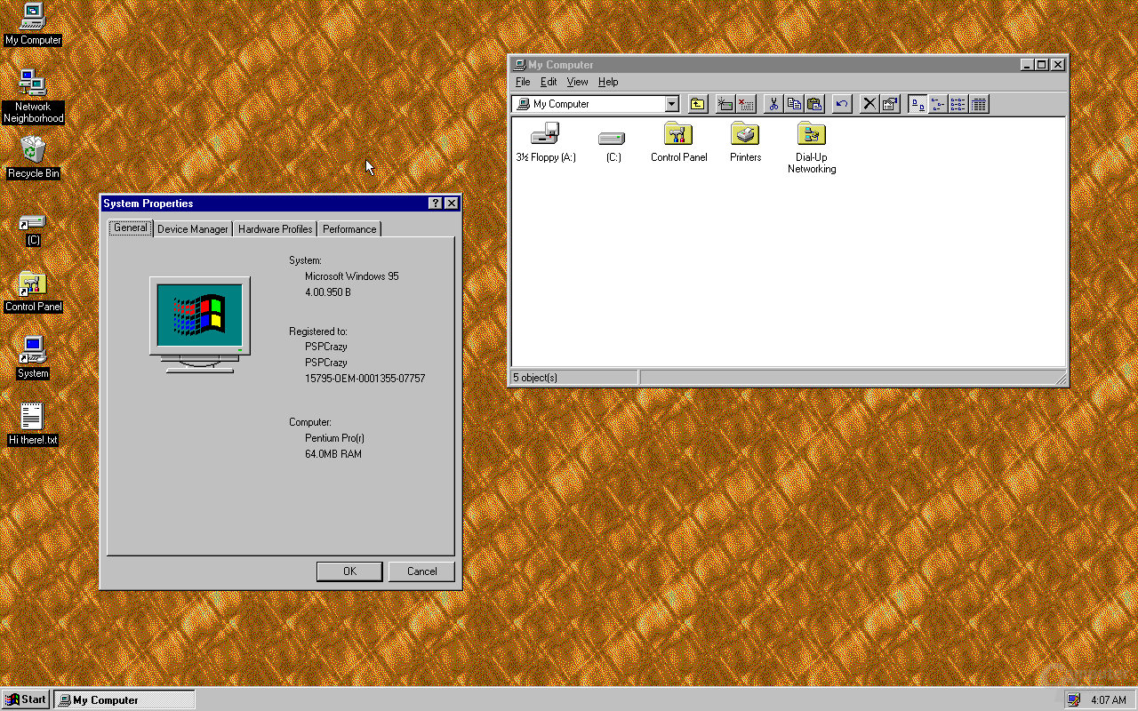 Windows 95 als App für Windows, macOS und Linux