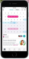 Fitbit App: Menstruationskalender für Frauen