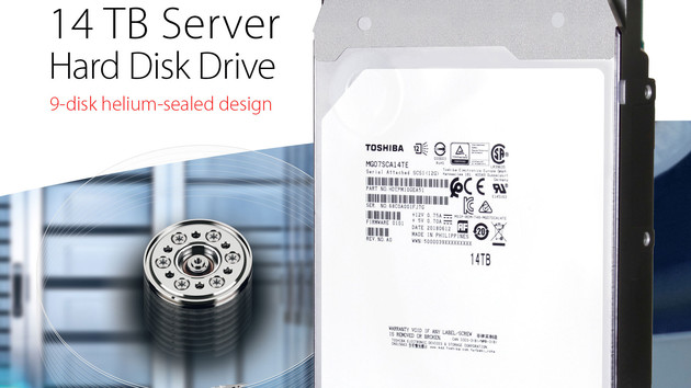 Toshiba MG07SCA: 14-TB-Helium-Festplatte jetzt auch mit SAS-Schnittstelle