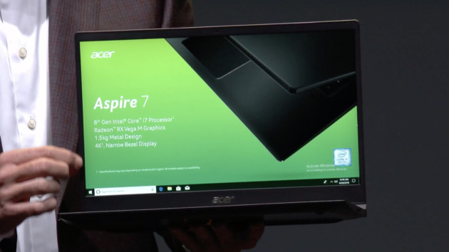 Acer Aspire 5 und 7: Whiskey Lake und Kaby Lake-G auf leichten 15,6 Zoll