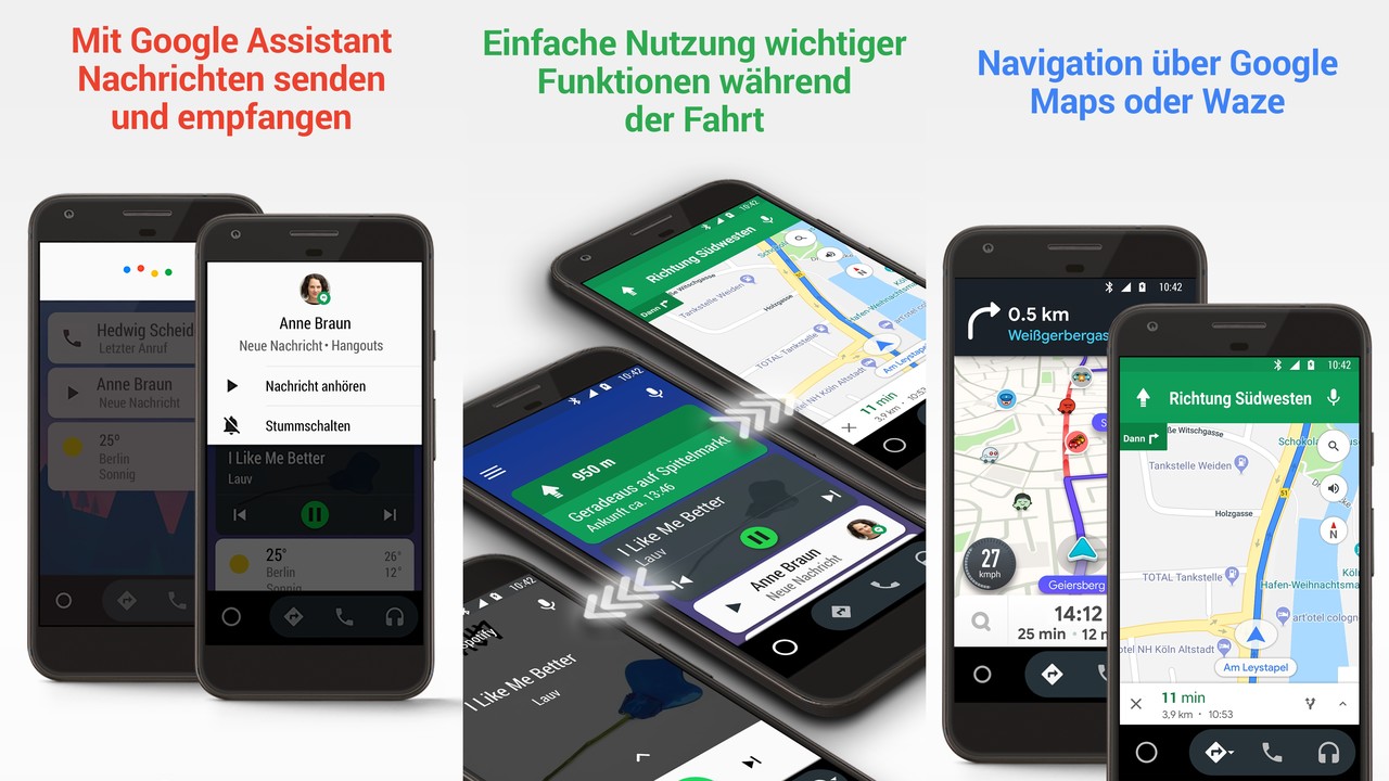 Android Auto: Google Assistant in Deutschland verfügbar