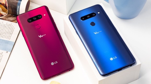 LG V40 ThinQ: Smartphone mit fünf Kameras und 6,4-Zoll-Display