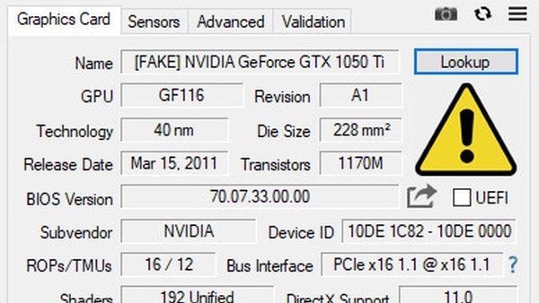 Fake Detection: Tool GPU-Z 2.12.0 erkennt gefälschte Grafikkarten