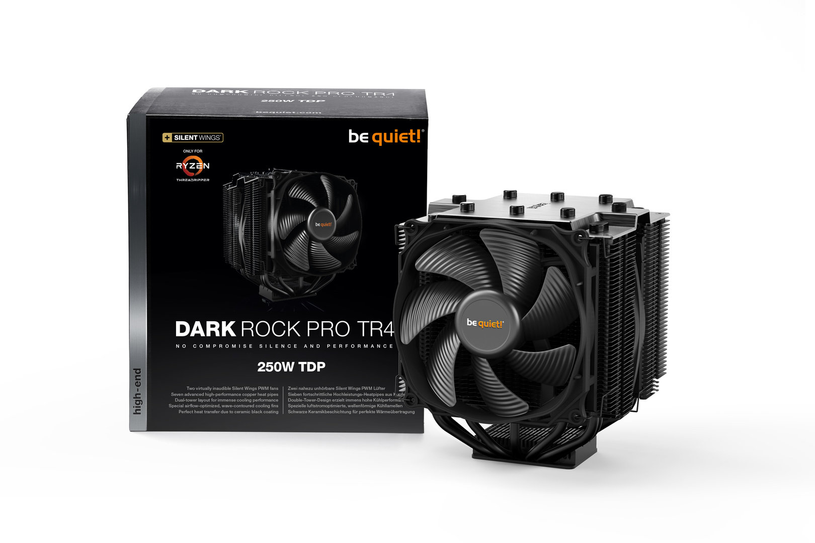 Dark Rock Pro TR4: Doppelturm-Kühler für AMD Threadripper