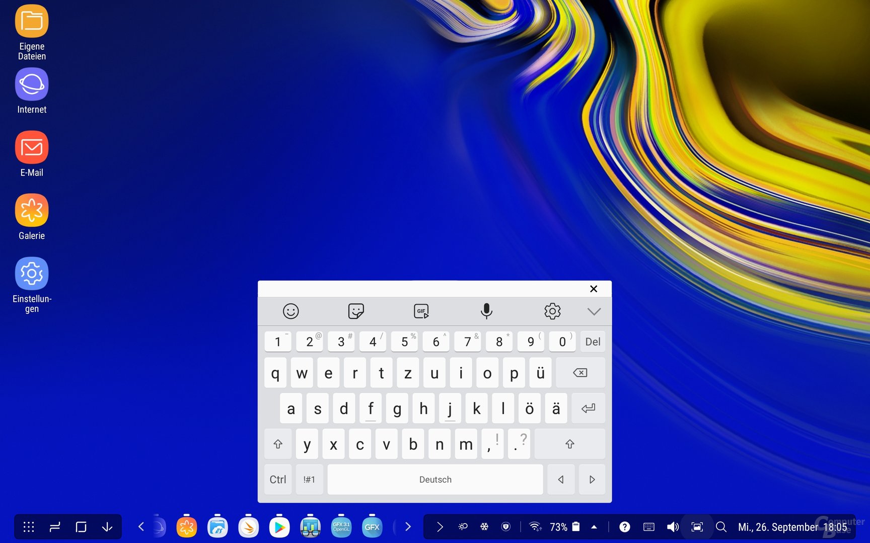 Der DeX sorgt beim Samsung Galaxy Tab S4 für eine Desktop-Umgebung