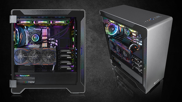 Thermaltake A500: Gehäuse aus Alu und Glas mit gerundeten Kanten