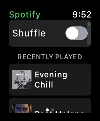 Spotify-App für die Apple Watch