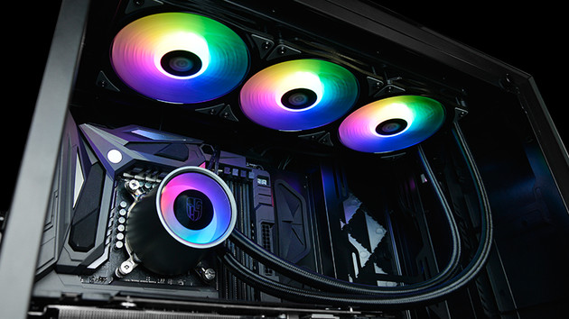Deepcool GamerStorm Castle: Kompaktwasserkühlung mit 360-Millimeter-Radiator
