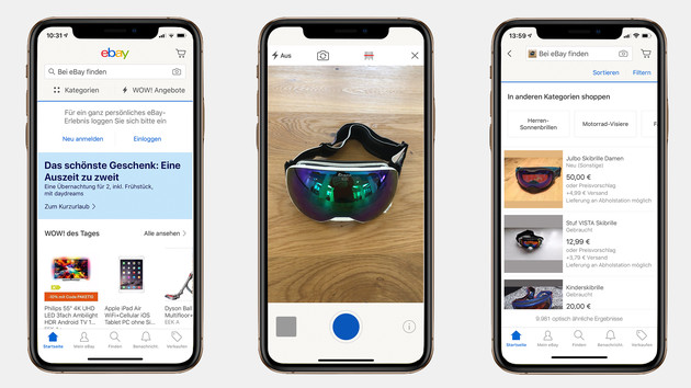 eBay: Shopping-App bietet jetzt auch Bildsuche