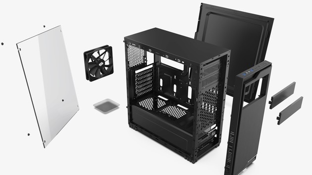 SilentiumPC Regnum RG1 TG: Schlichter Midi-Tower mit Glas & Essentials für 40 Euro