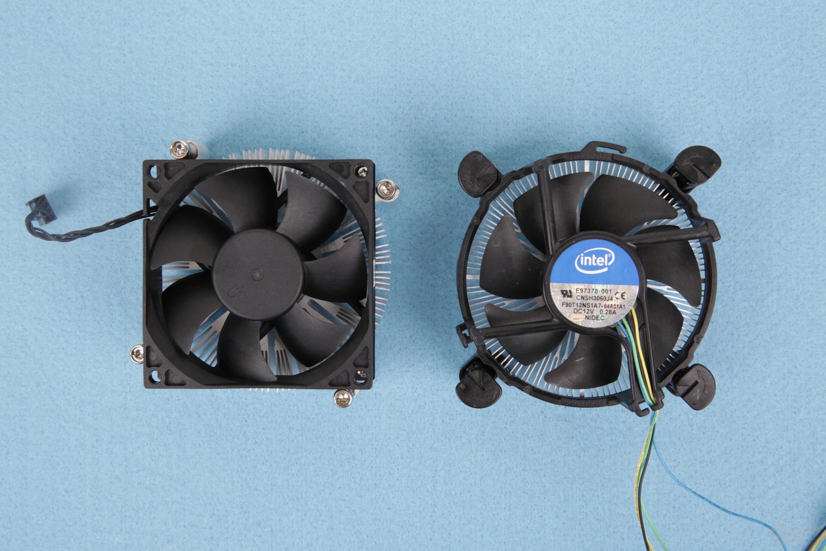 HP-Kühler im Vergleich zum Intel-Boxed