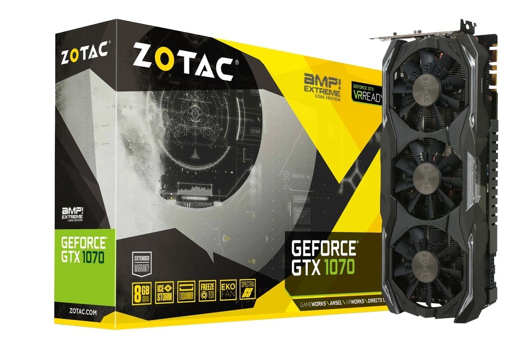 Zotac GeForce GTX 1070 AMP Extreme Core GDDR5X
