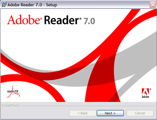 Adobe Reader 7 Setup