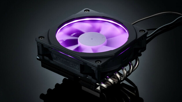 Phanteks PH-TC12LS RGB: Top-Blow-Kühler leuchtet dank Halos-Rahmen bunt