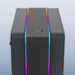 SilentiumPC Gladius GD8: Mesh- und RGB-Streifen umrahmen Seitenteil aus Glas