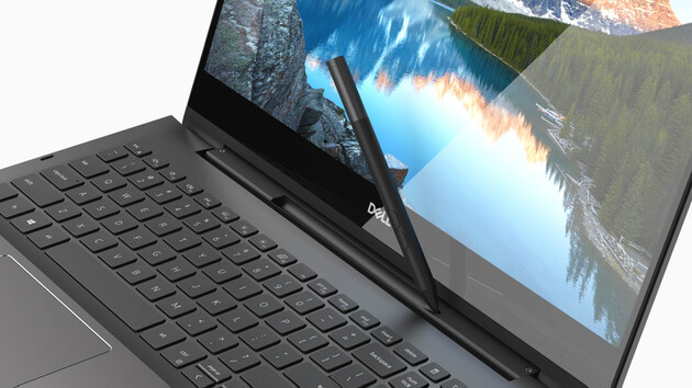 Dell Inspiron 7000: Black Edition verstaut den Stylus im 2-in-1-Scharnier