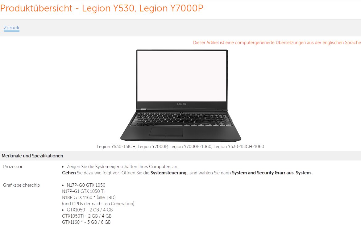 Screenshot Legion Y530