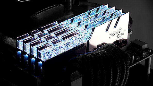 G.Skill Trident Z Royal: Glamouröser RAM mit 4.600 MHz für 487 Euro lieferbar
