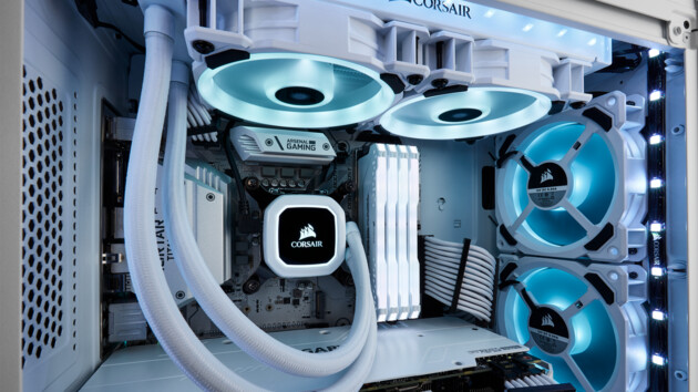 Corsair H100i RGB Platinum SE: Weiße All-in-One-WaKü mit 48 RGB-LEDs