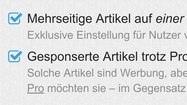 In eigener Sache: Neue Einstellungen für Nutzer von ComputerBase Pro