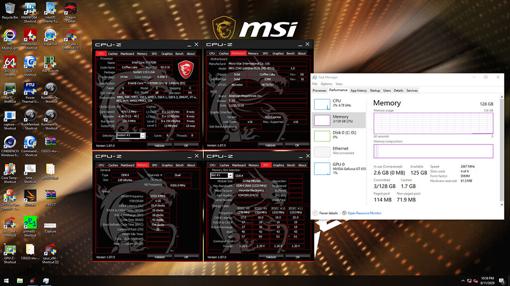 MSI DDR4 Screenshot