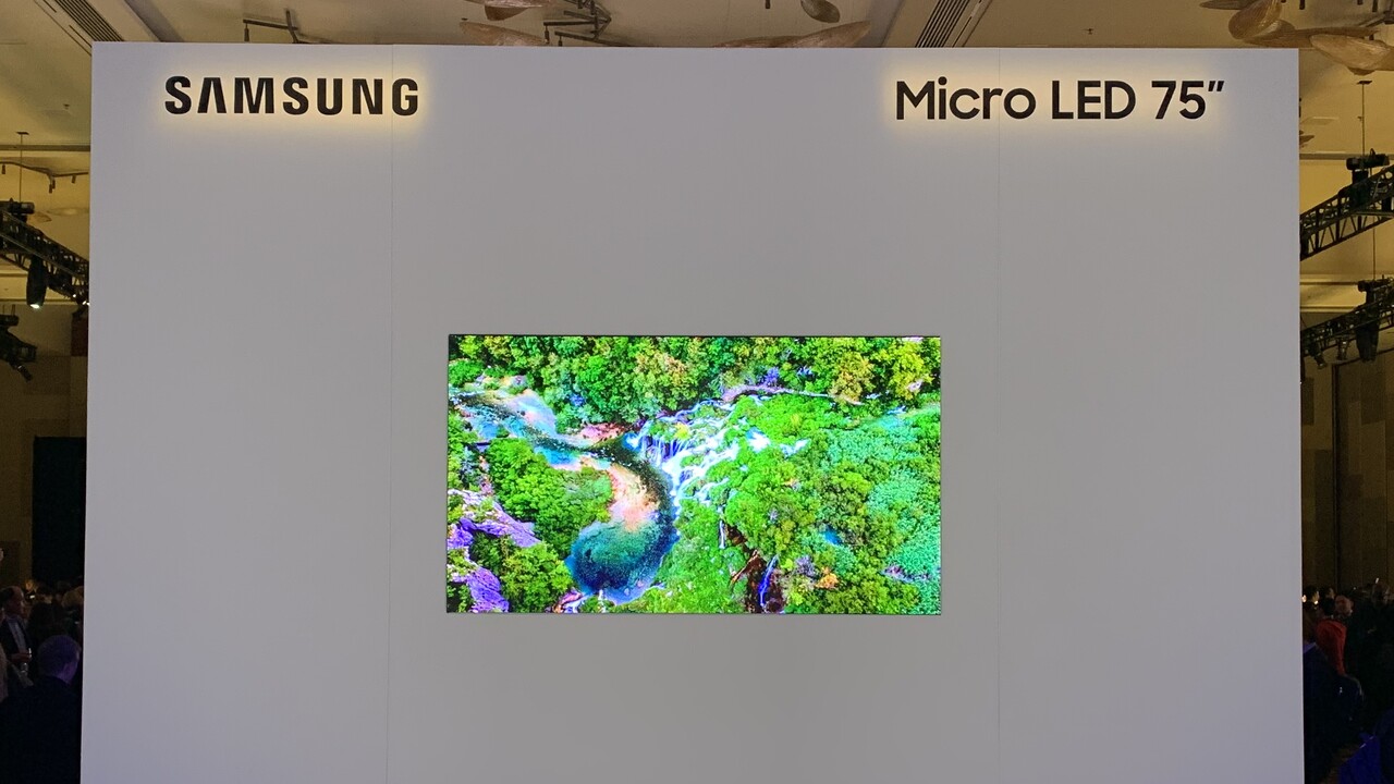 Samsung: MicroLED-Fernseher mit 75 und 219 Zoll vorgestellt