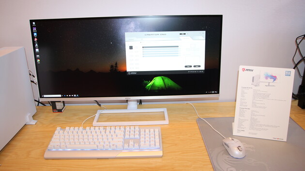 MSI Prestige PS341WU: Monitor mit 34 Zoll, 5.120 × 2.160 Pixel, 21:9 und Nano IPS