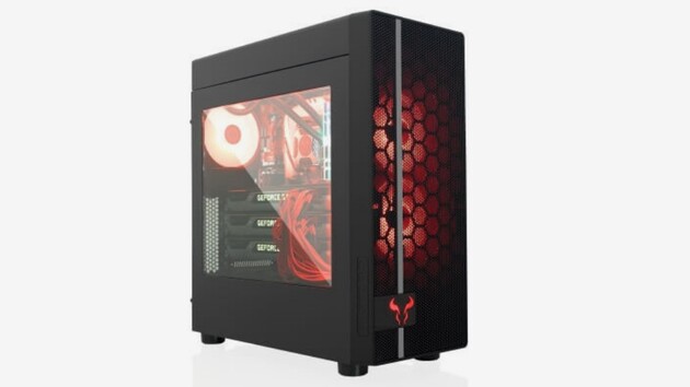 Riotoro CR400: Schlichter Mesh-Midi-Tower leuchtet rot