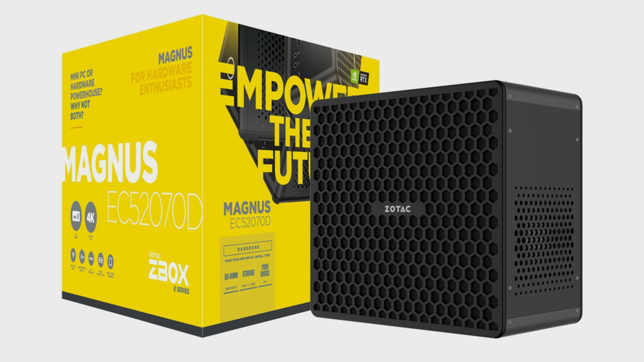 Zotac: Zbox Magnus EC52070D mit Core i5-8400T und RTX 2070