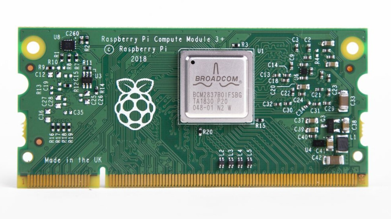 Compute Module 3+: Raspberry Pi 3 Model B+ im DDR2-SODIMM-Format