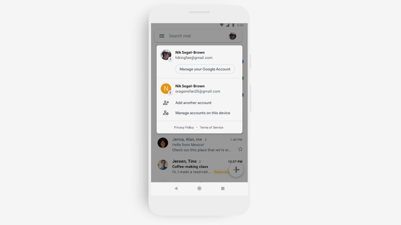 Google: Gmail-Apps erhalten neues Design und neue Funktionen