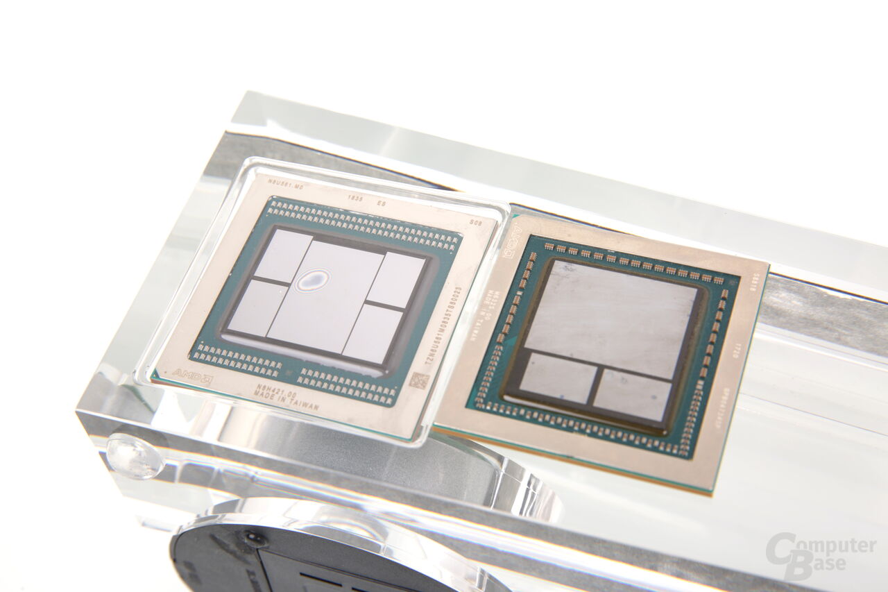 Vega 20 (links) und Vega 10 (rechts)