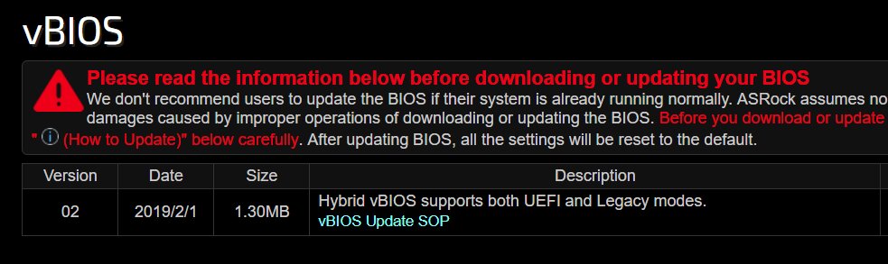 ASRock bietet vBIOS mit UEFI/GOP für Radeon VII an