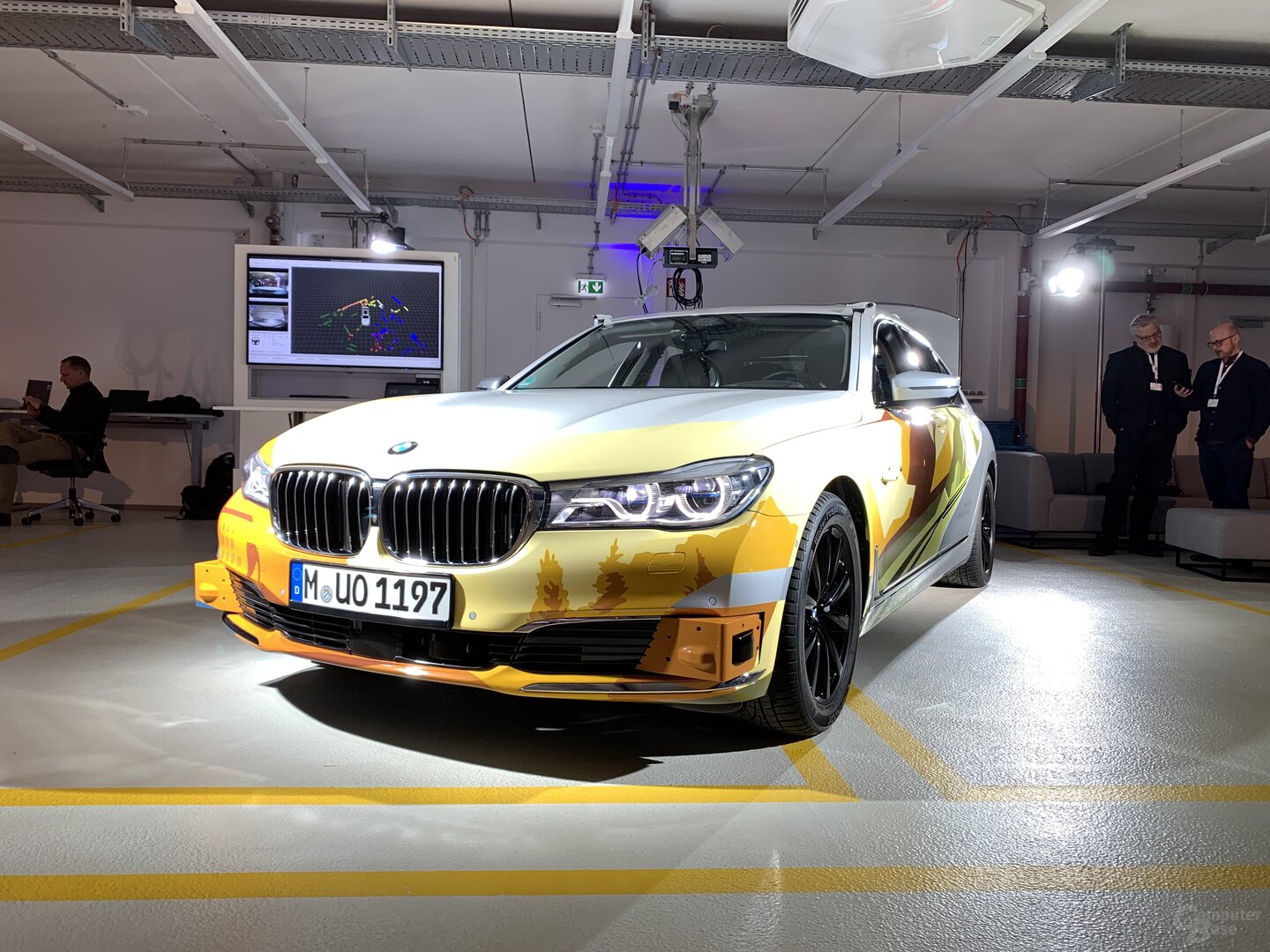 Testfahrzeug aus BMWs autonomer Flotte