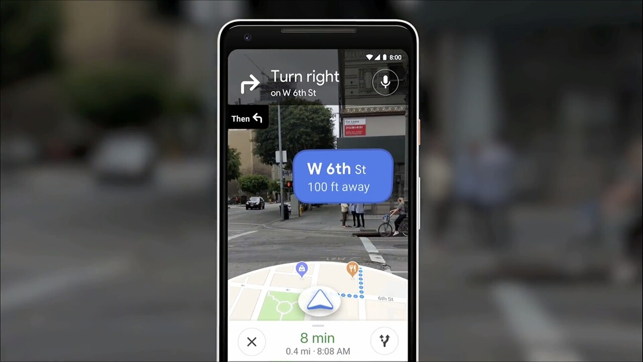 Maps 10.15: Google bringt AR-Navigation auf Pixel-Smartphones