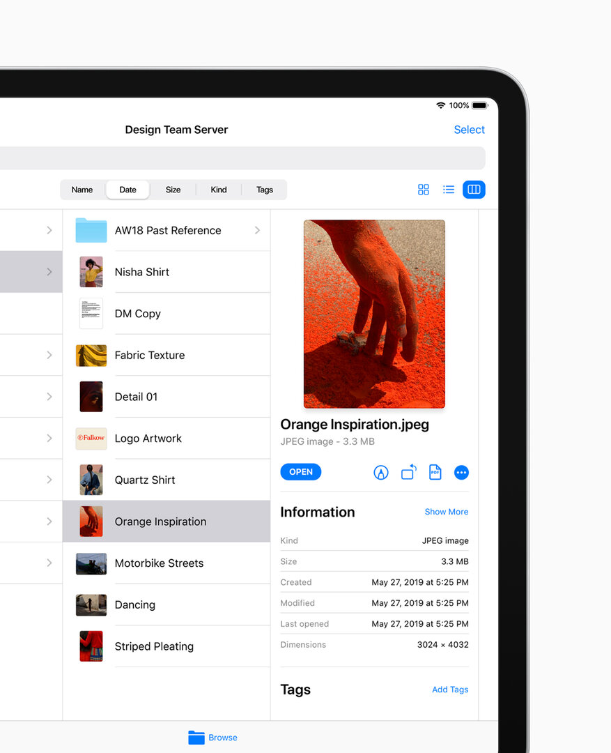Neue Dateien-App für iPadOS