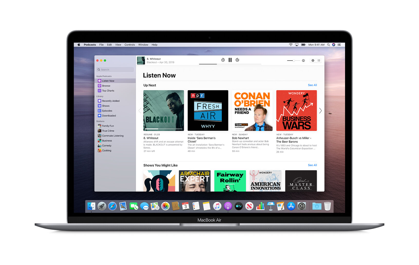 Apple macOS 10.15 Catalina: Podcasts