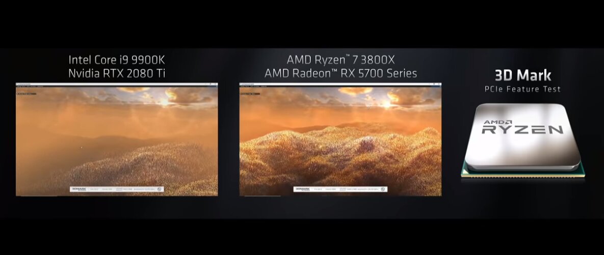 AMD-Demo mit 3DMark PCIe Feature Test zur Computex