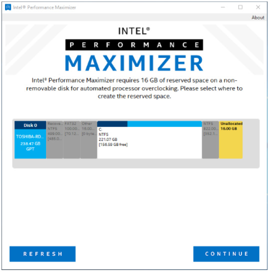 Intels Performance Maximizer – Optimierungsprozess 3 von 7